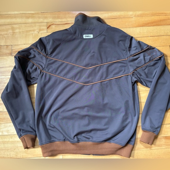 Men’s O’Neill Brown Rasta Track jacket - Picture 3 of 3